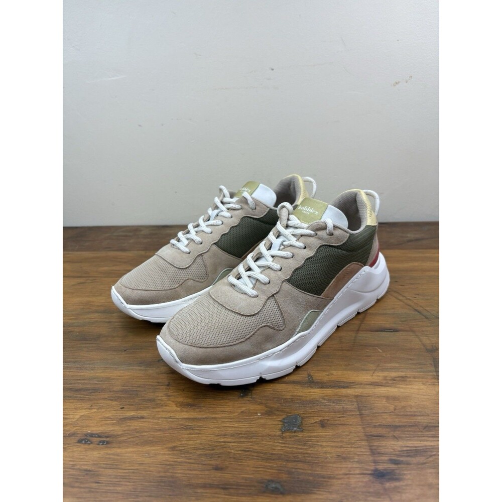 Bobbies Paris Miles Sneakers EU 38 US Womens 7.5 Suede Mesh Chunky Retro Luxury